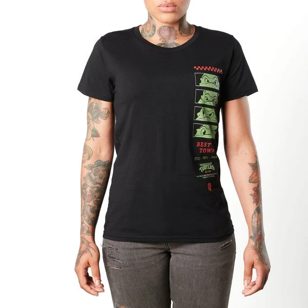 Teenage Mutant Ninja Turtles Fearsome Fighting Team Women's T-Shirt - Black 4 Teenage Mutant Ninja Turtles Fearsome Fighting Team Women's T-Shirt - Black - Image 2