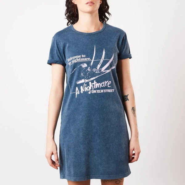 A Nightmare On Elm Street Welcome To My Nightmare Women's T-Shirt Dress - 6 A Nightmare On Elm Street Welcome To My Nightmare Women's T-Shirt Dress - - Image 4