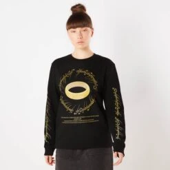 Lord Of The Rings The One Ring Sweatshirt - Black 10 Lord Of The Rings The One Ring Sweatshirt - Black -Fashion Clothing Shop 12715213 1854817343409596