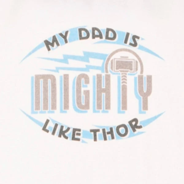 Marvel Mighty Dad Men's Pyjama Set - White/Grey 4 Marvel Mighty Dad Men's Pyjama Set - White/Grey - Image 2
