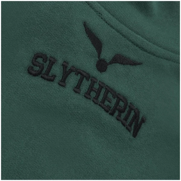 Slytherin House Women's Funnel Neck Cropped Sweater - Green 7 Slytherin House Women's Funnel Neck Cropped Sweater - Green - Image 5