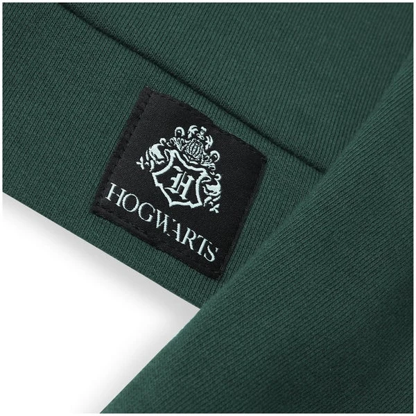 Slytherin House Women's Funnel Neck Cropped Sweater - Green 5 Slytherin House Women's Funnel Neck Cropped Sweater - Green - Image 3