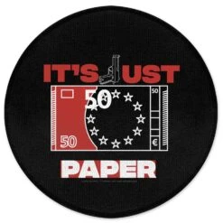 Decorsome X Money Heist It's Just Paper Round Bath Mat