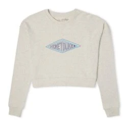 Harry Potter Honeydukes Women's Cropped Sweatshirt - Ecru Marl