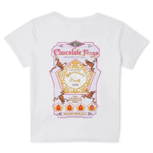 Harry Potter Honeydukes Chocolate Frogs Women's T-Shirt - White 4 Harry Potter Honeydukes Chocolate Frogs Women's T-Shirt - White - Image 2