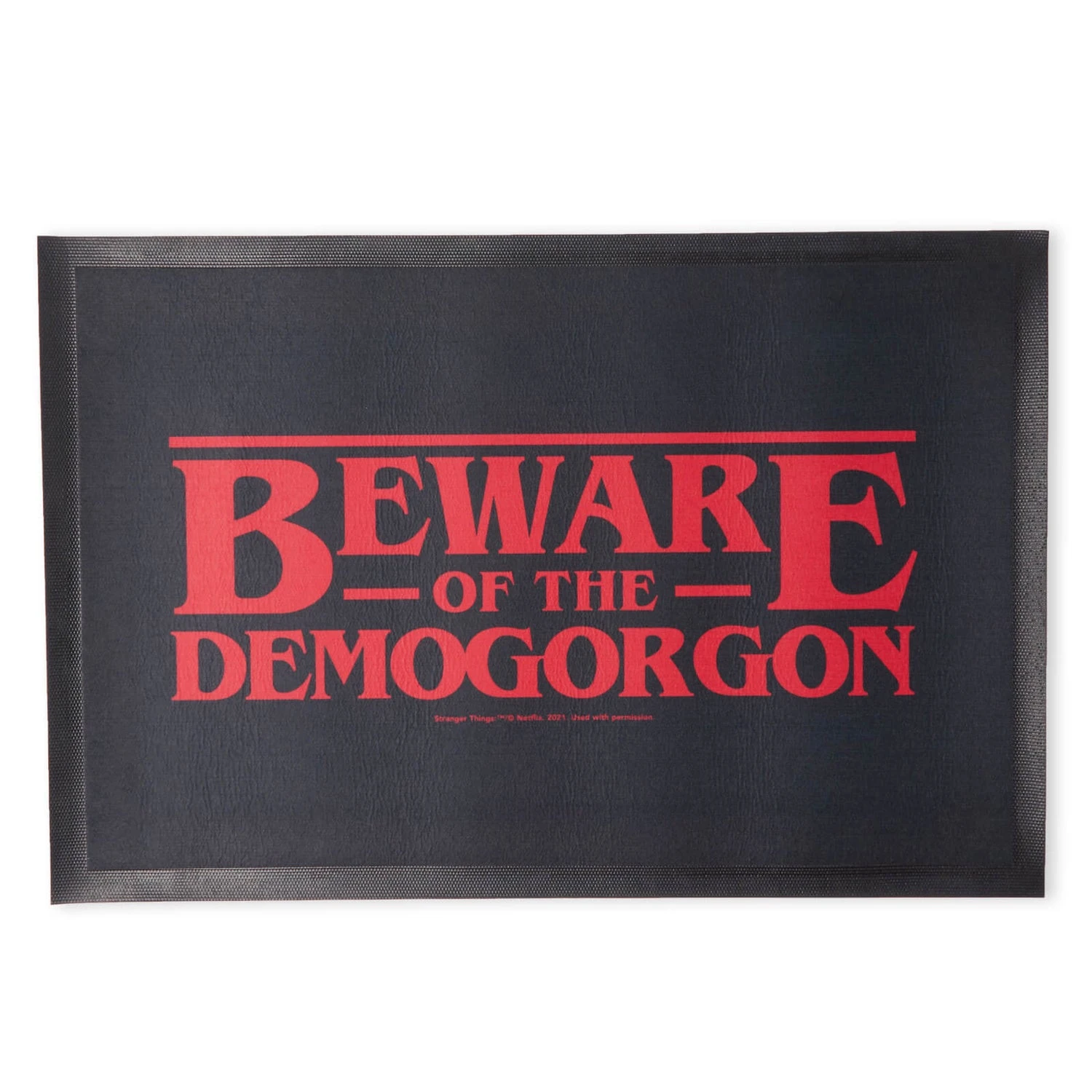 Stranger Things Beware The Demogorgon Entrance Mat 3 Stranger Things Beware The Demogorgon Entrance Mat