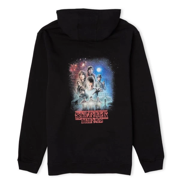 Stranger Things Poster Unisex Hoodie - Black 4 Stranger Things Poster Unisex Hoodie - Black - Image 2