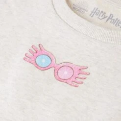Harry Potter Luna Lovegood Glasses Women's Cropped Sweatshirt - Ecru Marl -Fashion Clothing Shop 13326941 1984924202625900