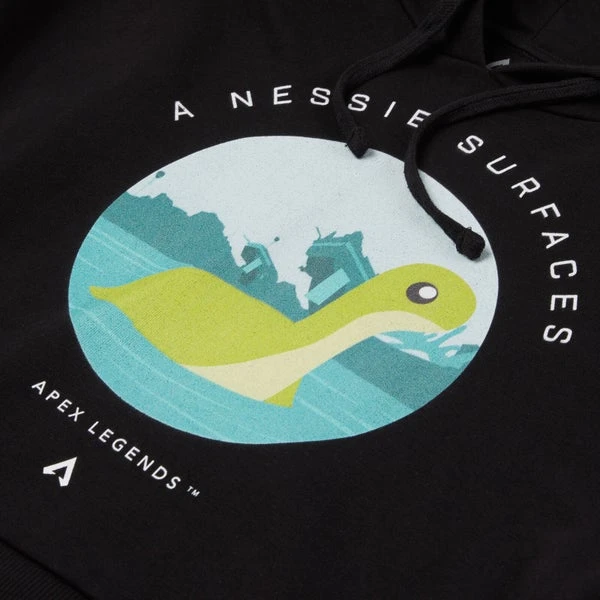 Apex Legends A Nessie Surfaces Women's Cropped Hoodie - Black 4 Apex Legends A Nessie Surfaces Women's Cropped Hoodie - Black - Image 2