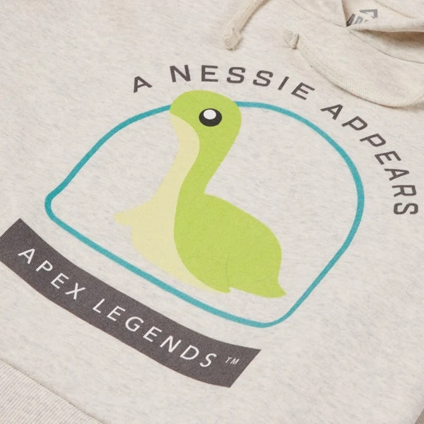 Apex Legends A Nessie Appears Women's Cropped Hoodie - Ecru Marl 4 Apex Legends A Nessie Appears Women's Cropped Hoodie - Ecru Marl - Image 2