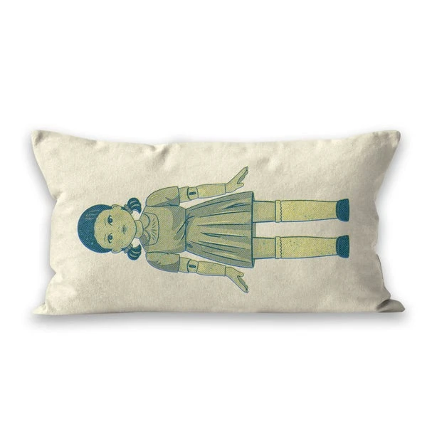Squid Game Doll Glitch Rectangular Cushion 4 Squid Game Doll Glitch Rectangular Cushion - Image 2