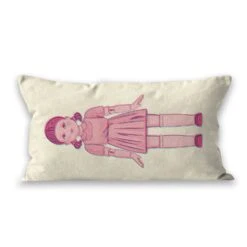 Squid Game Doll Glitch Rectangular Cushion
