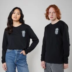 Crash Bandicoot Tiki Men's Long Sleeve T-Shirt - Black