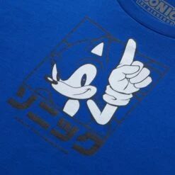 Sonic The Hedgehog Sonic Katakana Women's T-Shirt - Blue 7 Sonic The Hedgehog Sonic Katakana Women's T-Shirt - Blue -Fashion Clothing Shop 13715645 1164947236216787