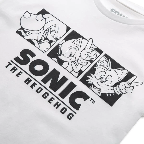Sonic The Hedgehog Trio Women's T-Shirt - White 5 Sonic The Hedgehog Trio Women's T-Shirt - White - Image 3