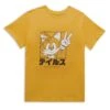 Sonic The Hedgehog Tails Katakana Men's T-Shirt - Mustard -Fashion Clothing Shop 13715758 2014946429409903