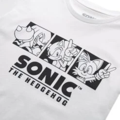 Sonic The Hedgehog Trio Men's T-Shirt - White -Fashion Clothing Shop 13715775 1084946426587335