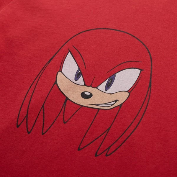 Sonic The Hedgehog Knuckles Face Kids' T-Shirt - Red 5 Sonic The Hedgehog Knuckles Face Kids' T-Shirt - Red - Image 3