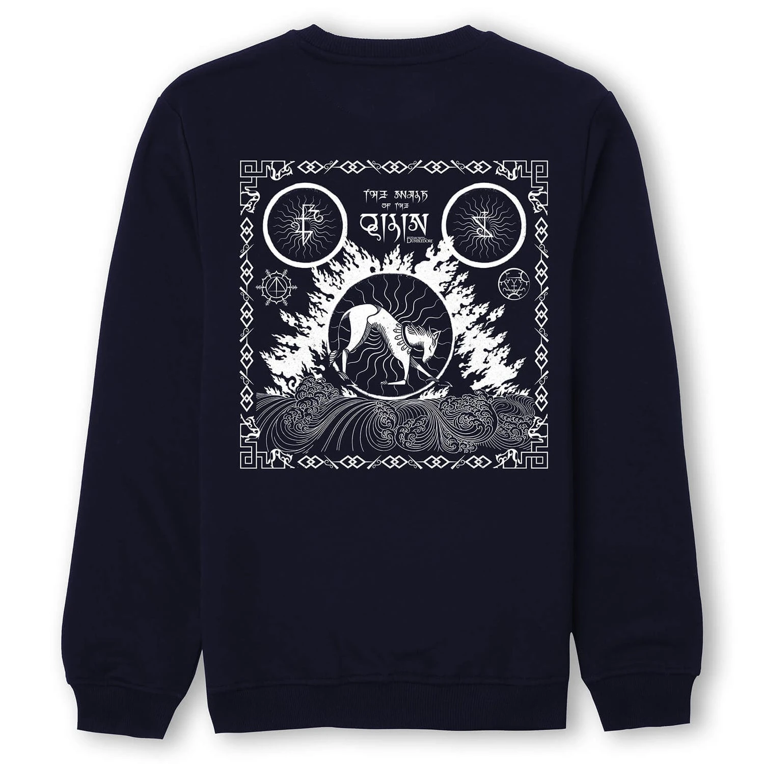 Fantastic Beasts Qilin Symbols Sweatshirt - Navy 3 Fantastic Beasts Qilin Symbols Sweatshirt - Navy