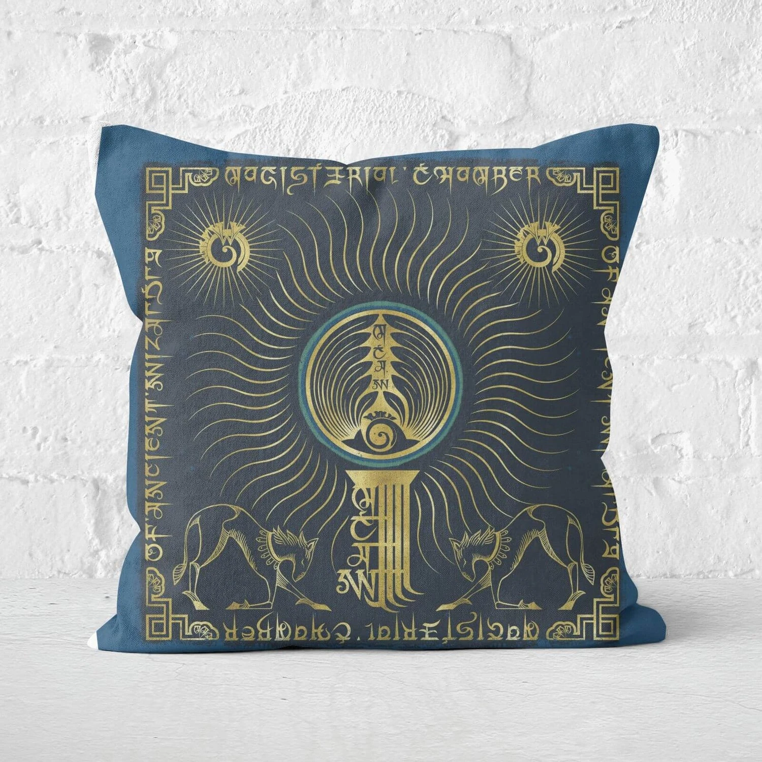 Decorsome X Fantastic Beasts Symbol Bow Square Cushion 3 Decorsome X Fantastic Beasts Symbol Bow Square Cushion