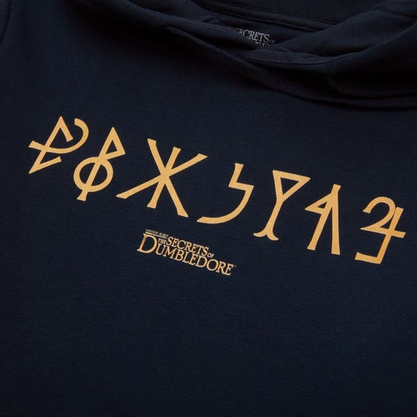 Fantastic Beasts Golden Symbols Hoodie - Navy 5 Fantastic Beasts Golden Symbols Hoodie - Navy - Image 3