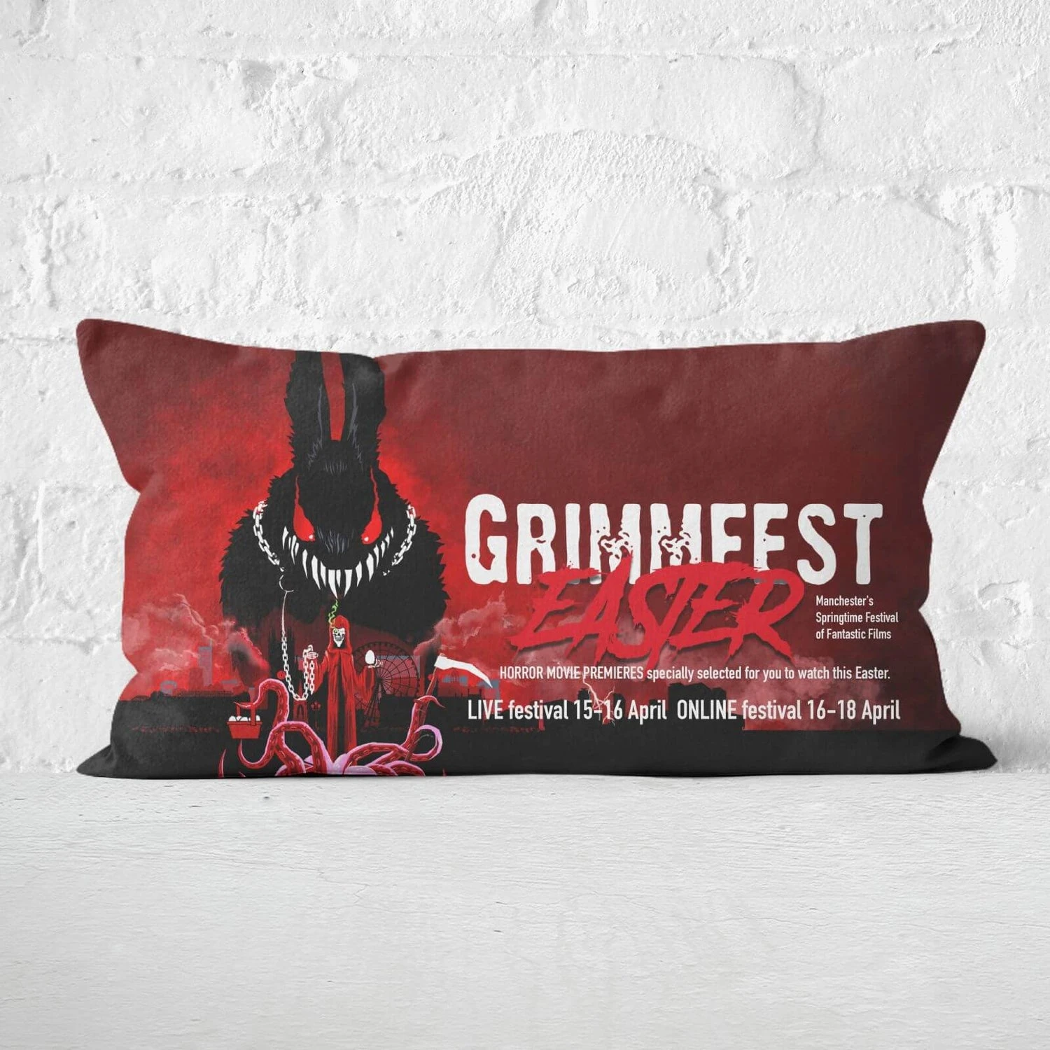 Grimmfest 2022 Grimmfest Easter Rectangular Cushion 3 Grimmfest 2022 Grimmfest Easter Rectangular Cushion