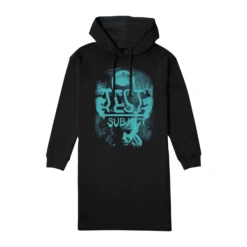 Stranger Things Test Subject Women's Hooded Dress - Black