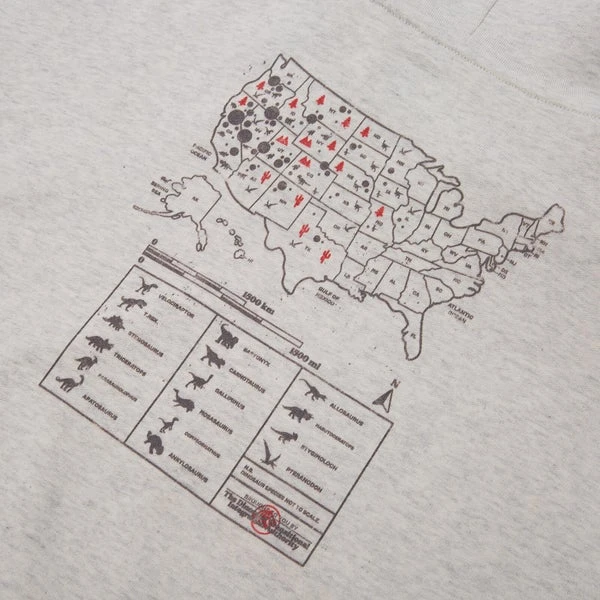 Jurassic World Dinosaur Sightings Women's Cropped Hoodie - Ecru Marl 6 Jurassic World Dinosaur Sightings Women's Cropped Hoodie - Ecru Marl - Image 4