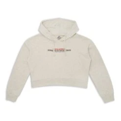 Jurassic World Dinosaur Sightings Women's Cropped Hoodie - Ecru Marl