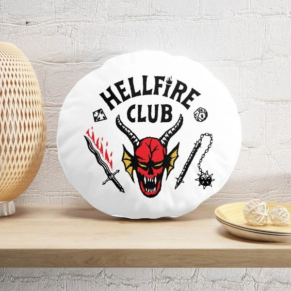 Stranger Things Hellfire Club Round Cushion 4 Stranger Things Hellfire Club Round Cushion - Image 2