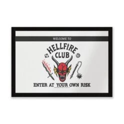 Stranger Things Welcome To The Hellfire Club Entrance Mat
