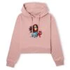 Ms Marvel Shattered Women's Cropped Hoodie - Dusty Pink -Fashion Clothing Shop 13887123 1494965611227074
