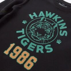 Stranger Things Hawkins Tigers 1986 Sweatshirt - Black -Fashion Clothing Shop 13898497 5494970059212012