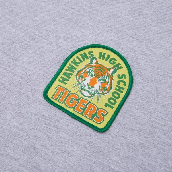 Stranger Things Tigers Badge Sweatshirt - Grey 5 Stranger Things Tigers Badge Sweatshirt - Grey - Image 3