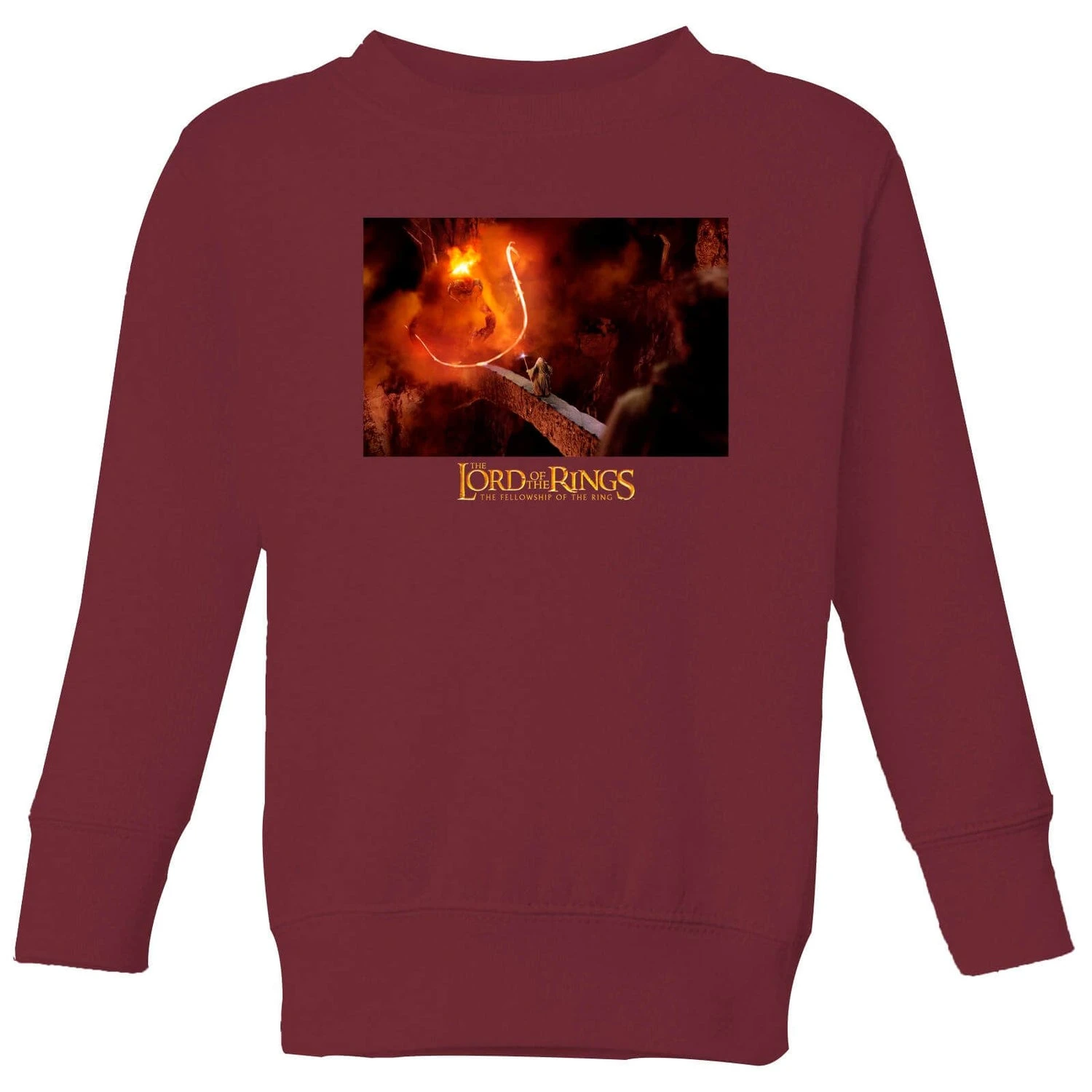 Lord Of The Rings You Shall Not Pass Kids' Sweatshirt - Burgundy 3 Lord Of The Rings You Shall Not Pass Kids' Sweatshirt - Burgundy