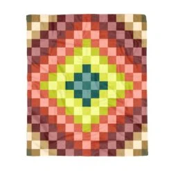 Phantasmagoria Squares Fleece Blanket