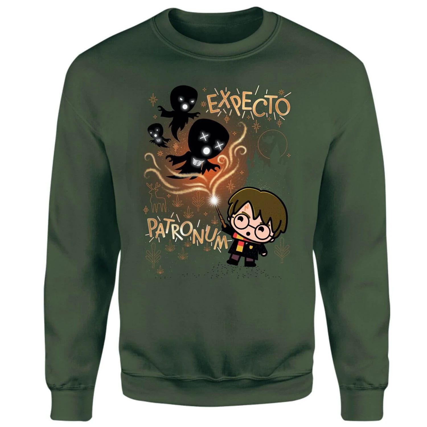 Harry Potter Kids Expecto Patronum Sweatshirt - Green 2 Harry Potter Kids Expecto Patronum Sweatshirt - Green