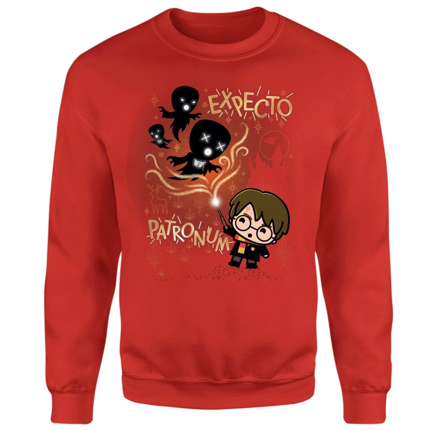 Harry Potter Kids Expecto Patronum Sweatshirt - Red 3 Harry Potter Kids Expecto Patronum Sweatshirt - Red