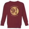 Harry Potter Platform Kids' Sweatshirt - Burgundy -Fashion Clothing Shop 13989433 1044993595853093