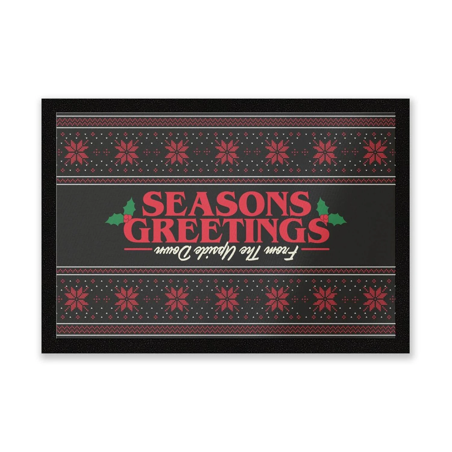 Stranger Things Seasons Greetings From The Upside Down Entrance Mat 3 Stranger Things Seasons Greetings From The Upside Down Entrance Mat
