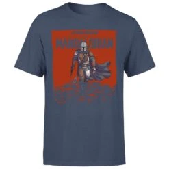Star Wars The Mandalorian Storm Men's T-Shirt - Navy