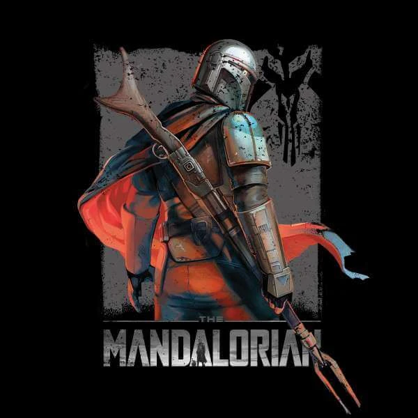 Star Wars The Mandalorian Colour Edit Men's T-Shirt - Black 4 Star Wars The Mandalorian Colour Edit Men's T-Shirt - Black - Image 2