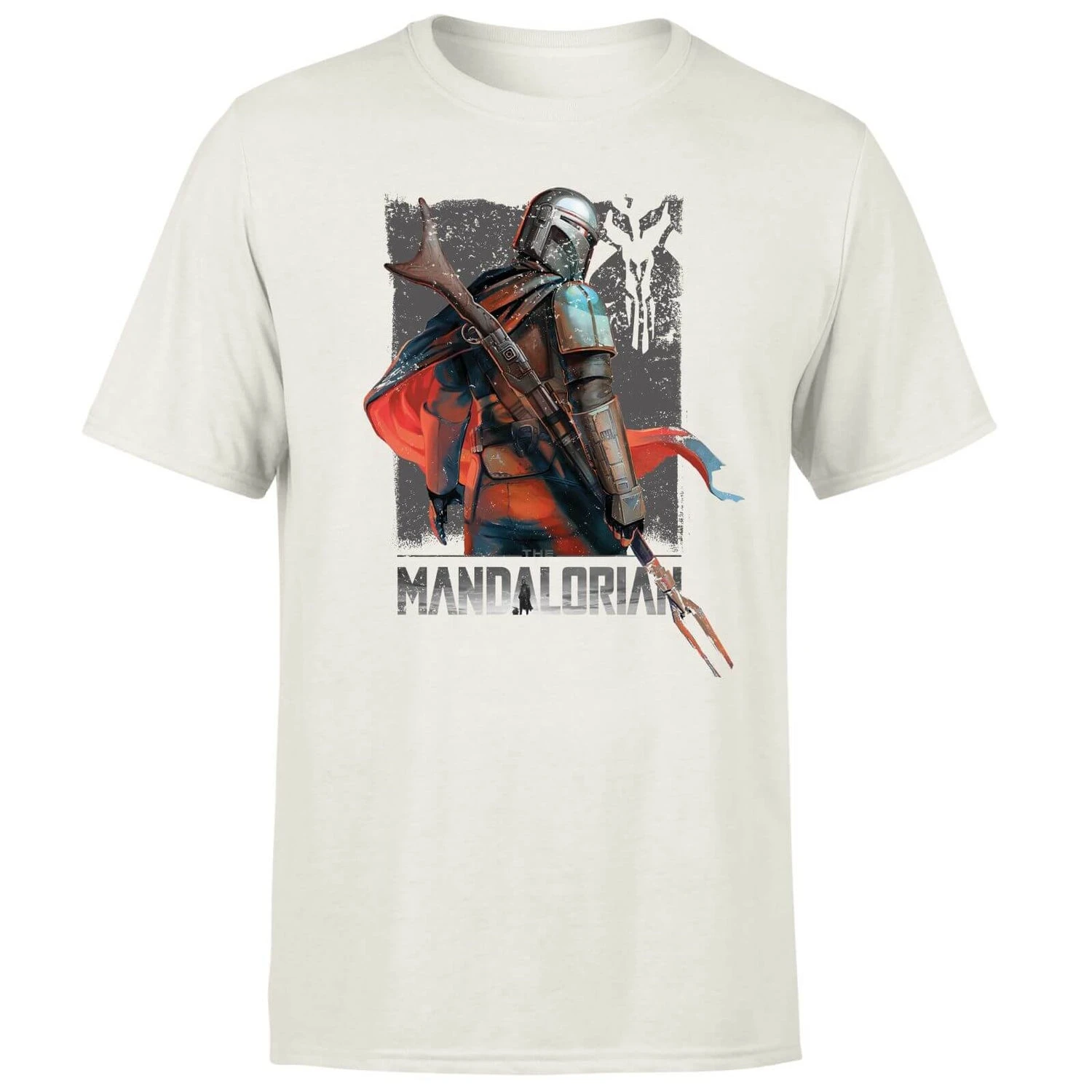 Star Wars The Mandalorian Colour Edit Men's T-Shirt - Cream 3 Star Wars The Mandalorian Colour Edit Men's T-Shirt - Cream