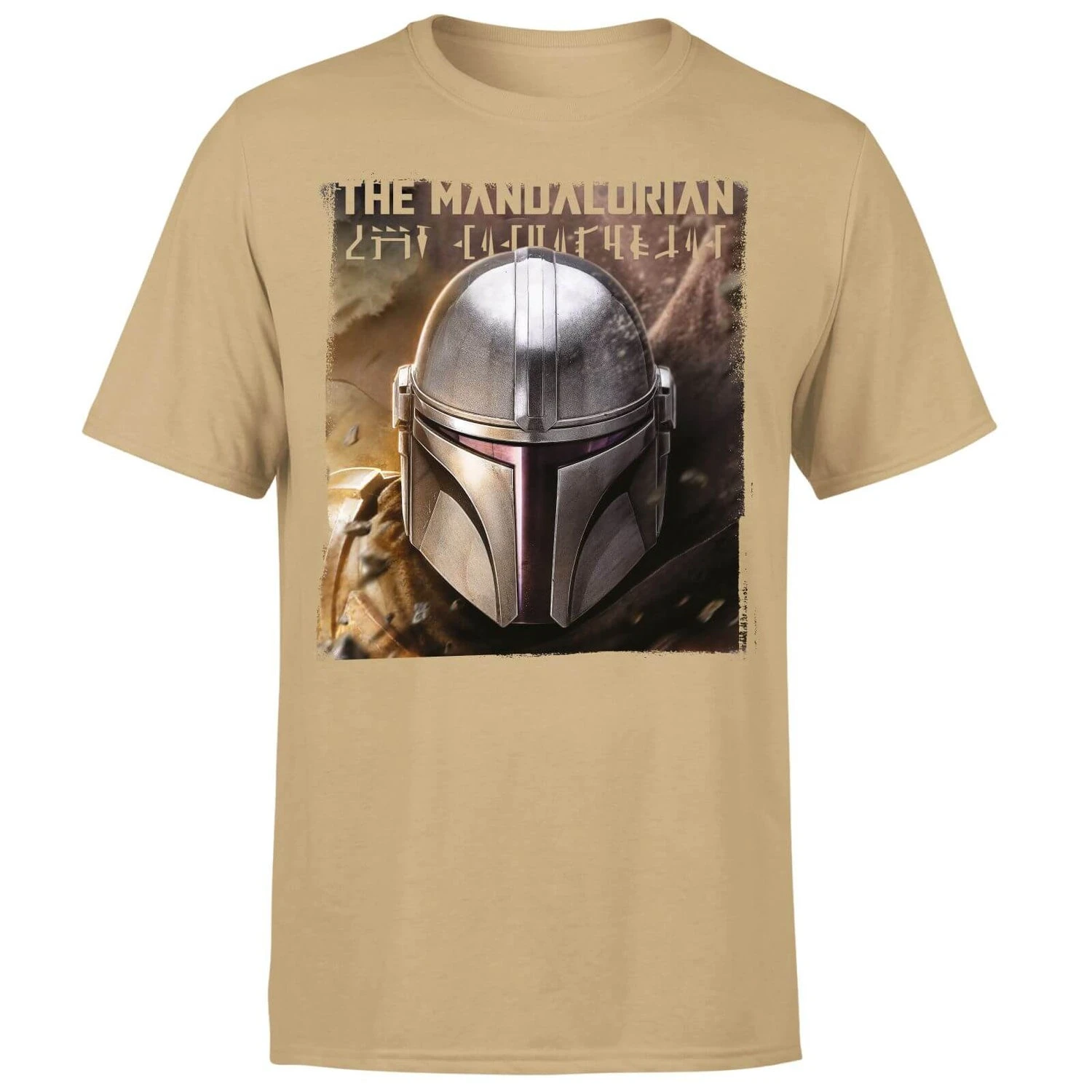 Star Wars The Mandalorian Focus Men's T-Shirt - Tan 3 Star Wars The Mandalorian Focus Men's T-Shirt - Tan