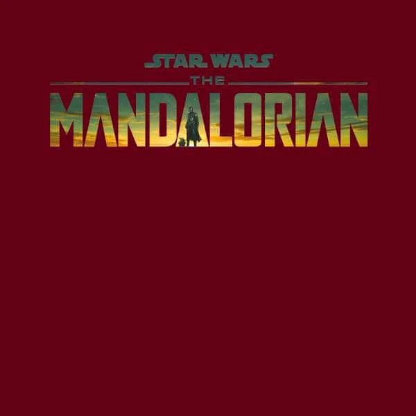 Star Wars The Mandalorian Sunset Logo Men's T-Shirt - Burgundy 4 Star Wars The Mandalorian Sunset Logo Men's T-Shirt - Burgundy - Image 2