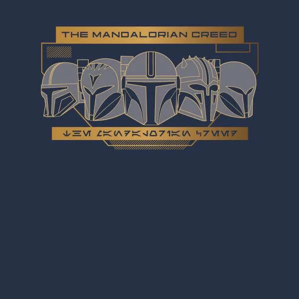 Star Wars The Mandalorian Creed Men's T-Shirt - Navy 4 Star Wars The Mandalorian Creed Men's T-Shirt - Navy - Image 2
