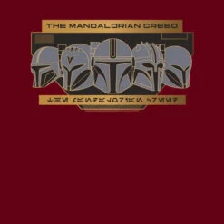 Star Wars The Mandalorian Creed Men's T-Shirt - Burgundy -Fashion Clothing Shop 14259561 8505024467480020