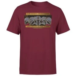 Star Wars The Mandalorian Creed Men's T-Shirt - Burgundy