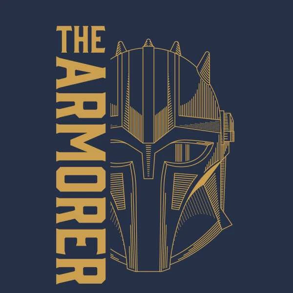 Star Wars The Mandalorian The Armorer Men's T-Shirt - Navy 4 Star Wars The Mandalorian The Armorer Men's T-Shirt - Navy - Image 2