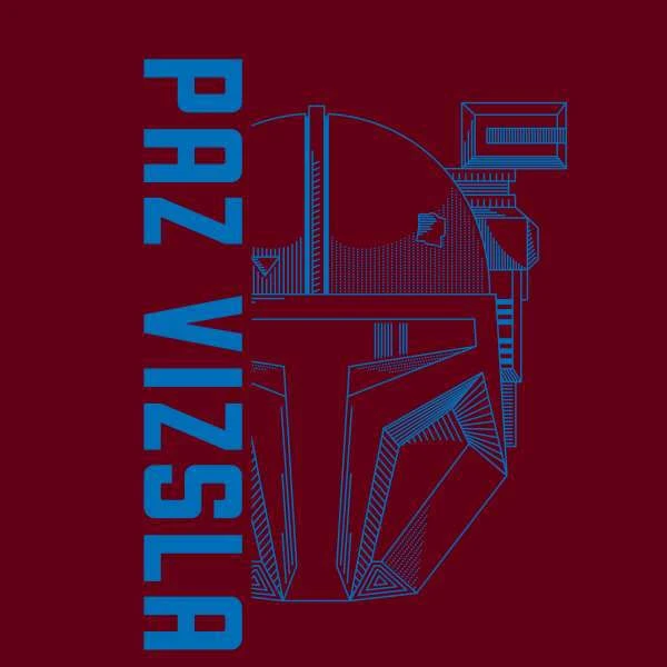 Star Wars The Mandalorian Paz Vizsla Men's T-Shirt - Burgundy 4 Star Wars The Mandalorian Paz Vizsla Men's T-Shirt - Burgundy - Image 2